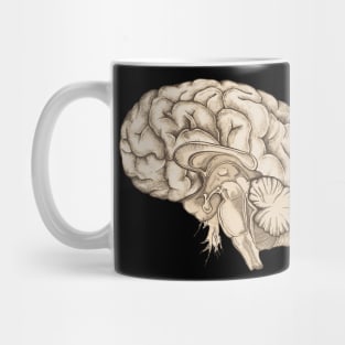 Brain human anatomy vintage mental Mug